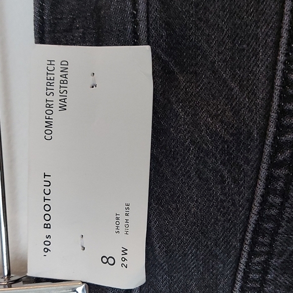 NWT American Eagle 90s Bootcut Jeans Black Wash Size 8 Short - Picture 6 of 11